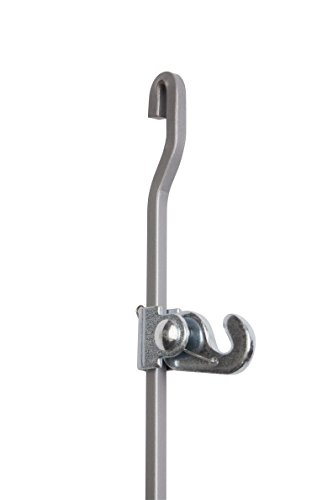 Image of STAS Art Hanging Set: STAS j-Rail max Steel Rod Silver 4x4 150cm + Hook