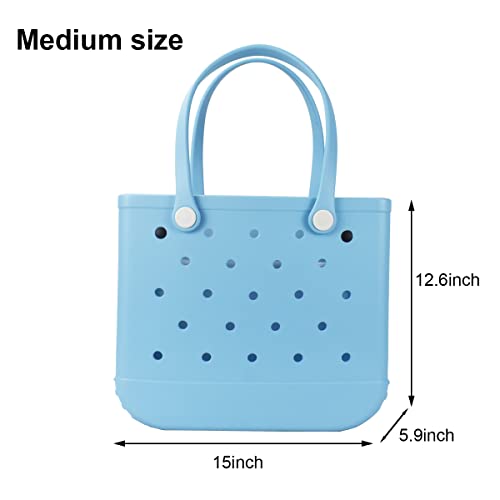 futaiphy-Medium-Beach-Bag-Rubber-Tote-Bag-Durable-Open-Tote-Bag-with-Holes-for-Sports-Beach-Pool-Sports