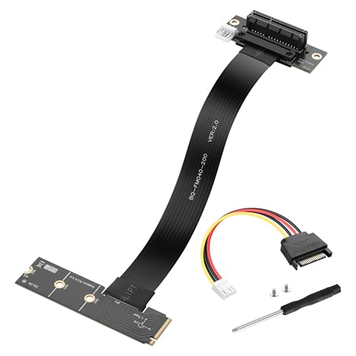 Extension M.2 M-Key PCI-E 4.0 SinLoon coudé 90° déport de carte graphique