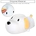 S NMT Silicone LED Papa Puppy Night Light Touch Sensor Switching Night Lamp, Transform Between Warm White 2700K and White 6500K, Safe SIL+ABS, Sleep Timer Setting for Kids Babies Bedside and Nursery