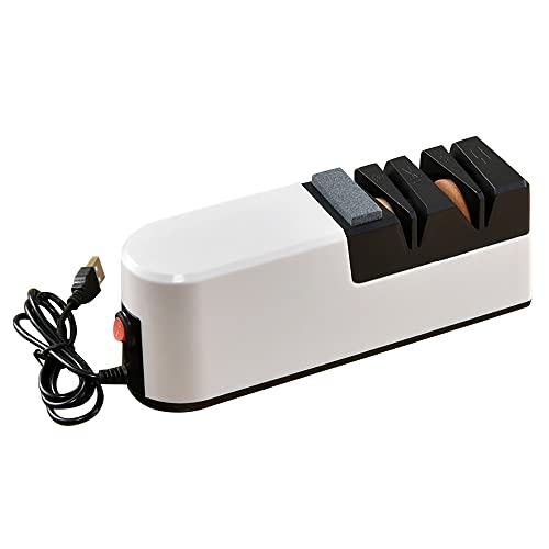 XIAOJUN Aiguiseur de Couteaux éLectrique Rapide USB AffûTeur RéGlable Automatique 3 éTapes pour Couteaux Ciseaux AffûTeur Domestique 500257077 Cover