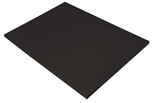 SunWorks Construction Paper, 58 lbs, 18 x 24, Black, 50 Sheets/Pack (6317)