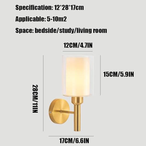 Lámpara de Pared de Cristal para Crear un Ambiente Cálido en el Estudio y Pasillo 2