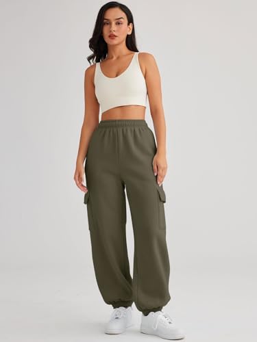 Image of dockstreet Girls /Women Cargo Joggers in Pure Thick Hosiery Soft Cottonfor a Relaxed Feel /Multipurpose in Their use for Athletic, Casual, Everyday wear and Suitable for All Seasons