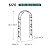 SCENDOR Wedding Arch Garden Arbor Curved Metal Enduring Iron Garden Arch Trellis for Climbing Plants Outdoor Ceremony 95.3 in x 45 in x 14 in