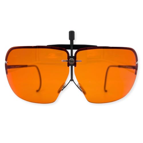 Myrò - Gafas de Tiro y Polígono Deportivo modelo Roma con Lentes Intercambiables de Color NARANJA de Alto Rendimiento Fabricadas en Italia