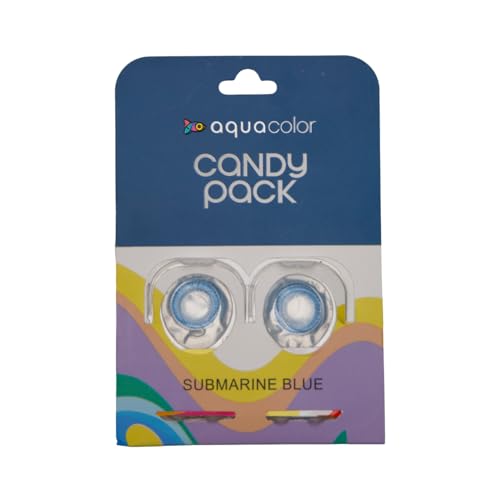 Image of Aquacolor Submarine Blue Candy Pack Zero Power Colored Lenses (2 Lens /Box)