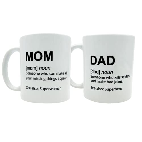Taza Mamá y Papá - Pack 2 Tazas -...