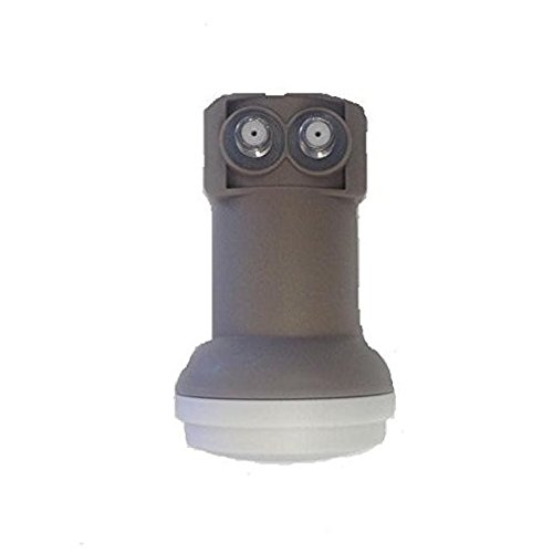 Digiquest Conversor LNB Twin Dos Salidas Independientes | Doble blindaje | Se Puede Utilizar para instalaciones estándar | I/P L:10,7 12,75 GHz ~ O/P L: 950 2150 MHz ~ L.O. 9,75/10,6 GHz