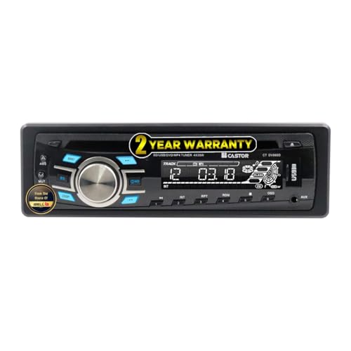 Image of IBELL CTDV990D Car DVD Player with USB, SD, AUX, FM, MP3 Support, 4x45W Output, Digital FM Tuner, Car Stereo Player with Remote Control, Black
