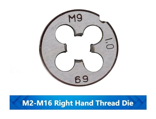 Troquel de rosca redondo métrico NURII M12x0.75 para herramientas de mecanizado 3