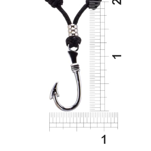 BlueRica Fish Hook on Adjustable Cord Necklace3