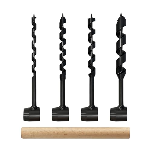 TALOEYH - Lot de 5 forets à main Bushcraft - Clé manuelle multifonction - Pour le travail du bois, la survie en plein air, le camping