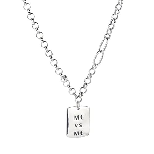 Collier hip-hop homme KRRKQH en argent épais de 41+5 cm