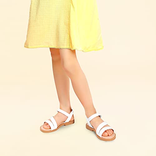 Pandaninjia Girls Sandals White Toddler Little Big Kid Pnruth Open Toe Summer Shoes Size 3 Sandals thumb #2