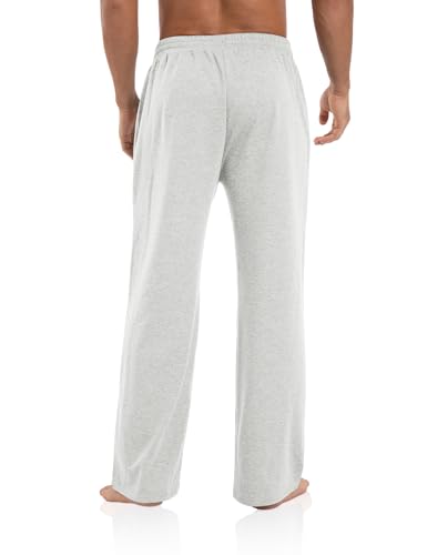 Image of Agnes Urban Men's Joggers Sweatpants Open Bottom Straight Leg Casual Loose Fit Running Athletic Jersey Pants with Pockets