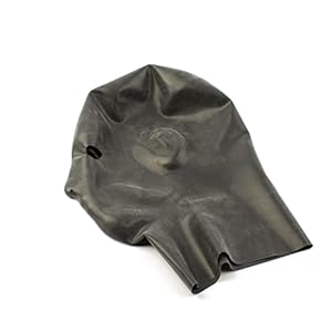 Rubberfashion Latexmasker heren anatomisch – zwaar rubber – Latexmasker kap met openingen voor ogen en neus voor mannen