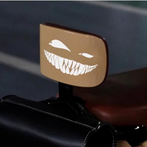 Image of Reflective Sticker for Car Vinyl Racing Oblique Eyes Bad Smile Decal for Golf Cart Off-Road Vehicles Motorcycles Bike Skateboard DIY Decoration, 1Set 6.3in, Black