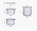 Compatible for Boundless Voyage Titanium Pot and Steamer Set 2.2L+2L, Lightweight Big Capacity Cookware for Camping