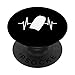 Bodyboard Heartbeat Silhouette Bodyboarding Surfisti PopSockets PopGrip Intercambiabile