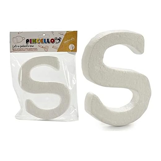 Pincello S3607160 Letra S Poliestireno, Materiales Varios, Multicolor, Talla Única