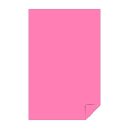 Neenah Papel colorido Astrobrights, 28 x 43 cm, 11 kg/89 g/m², rosa pulsar, 500 folhas (21033)