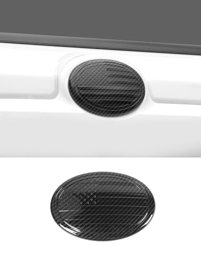 Image of for Toyota Emblem Rear Tailgate Badge Emblem Logo Cover Trim Fit for Toyota Series, for Camry, RAV4, Corolla, Tacoma, Highlander, 4Runner Series, 5.27x3.7 inches, Carbon Fiber