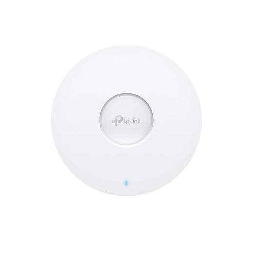 TP-Link EAP610 Ultra-Slim Wireless Access Point for Business | Omada True Wi-Fi 6 AX1800 | DC Adapter Included | Mesh, Seamless Roaming, WPA3, MU-MIMO | Remote & App Control | PoE+ Powered