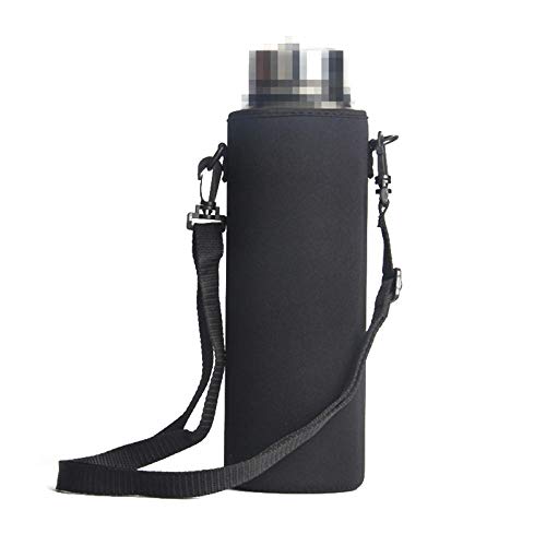 humeng Bouteille d'eau Tasse Portable en Caoutchouc avec Sac Isolant Chaud avec Sac Isolant en Corde Sac À Eau Potable @ 1500Ml