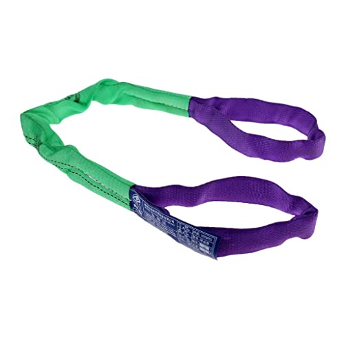 Sangle de Remorquage D'élingues de Levage Rondes Polyester à Double épaisseur, 1 M