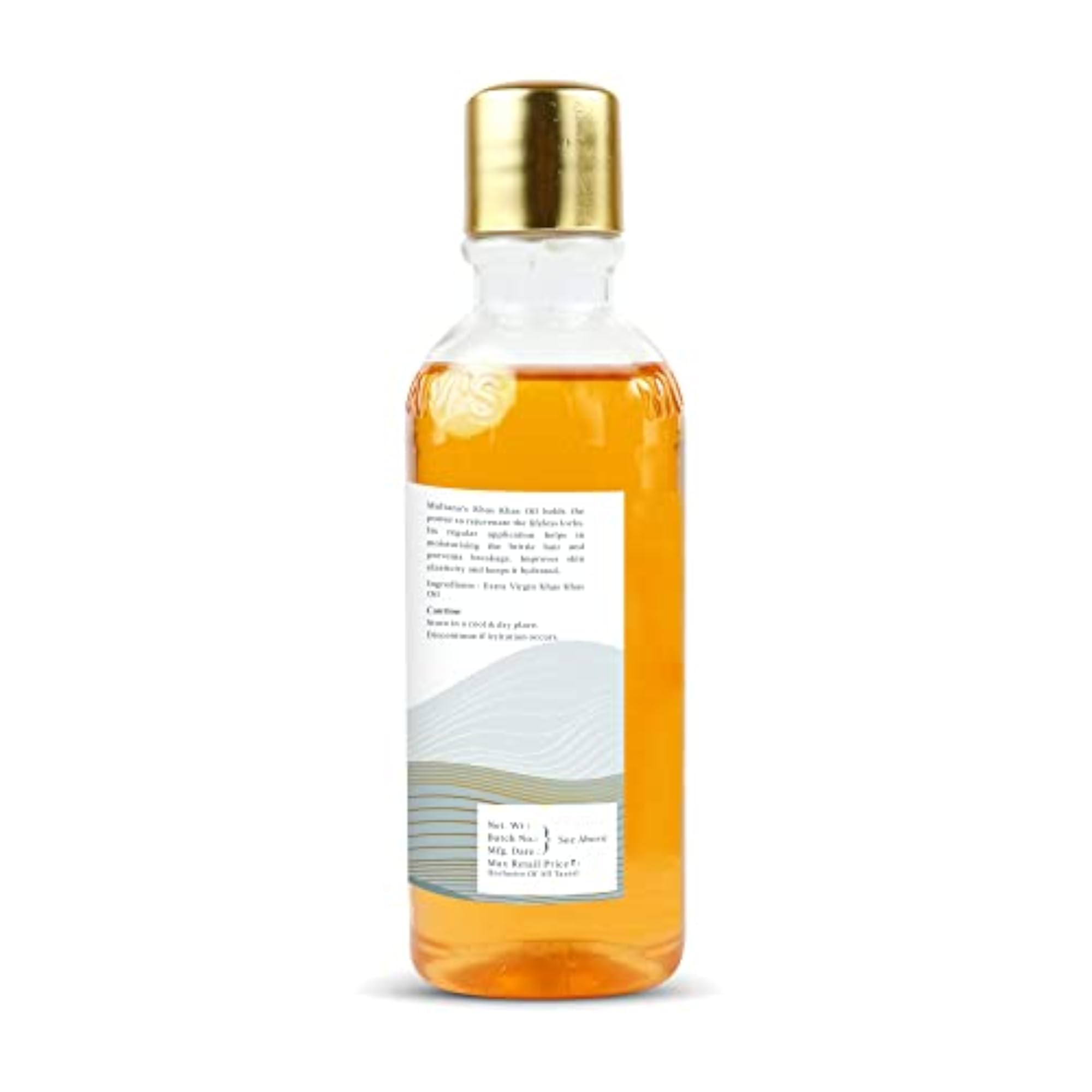 Cold Pressed Khas Khas Oil 100ml, Natural Hair & Skin Care