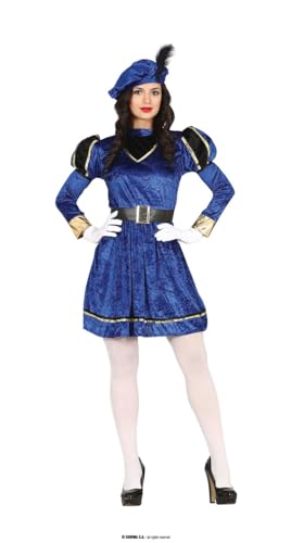 Disfraz de Paje Real Azul para Mujer