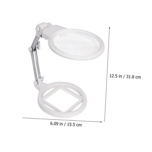 Loupe de table pour artisanat couture lecture avec éclairage LED double