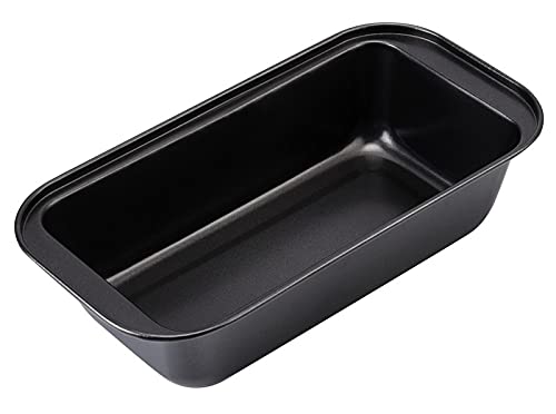 Plushh Loaf Pan Tin for Baking Bread Non Stick Heavy Gauge Carbon Steel Aluminium for Microwave Oven OTG Convection Rectangular Cake Tray Mould , Size – 20CM