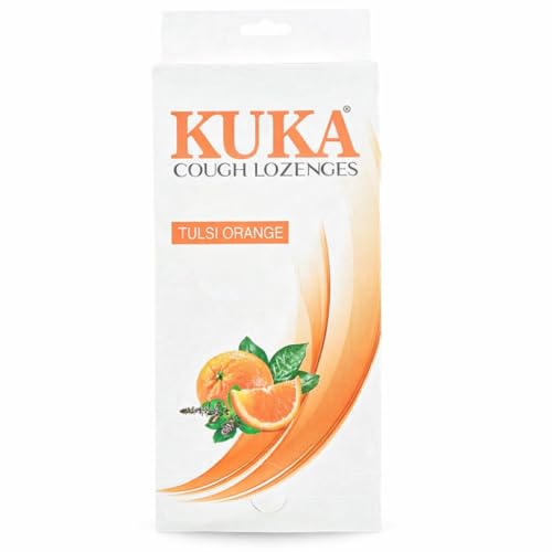 Image of Multani Kuka Cough Lozenges (24X8 Strip) | Tulsi Orange Cough Lozenges | Quick Relief From Cough, Sore Throat & Throat Irritation | Ayurvedic Cough Relief Products (192 Lozenges)