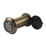 Safety Door Viewer,Solid Brass 220-degree Door Viewer/Peephole with Heavy Duty Rotating Privacy Cove