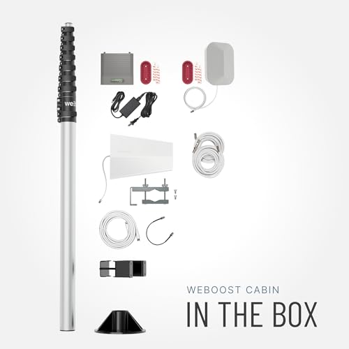 Image of weBoost Cabin Cell Phone Signal Booster | Remote Cabin & Off-Grid Home Booster for Weak Cell Signal | Boosts 5G & 4G LTE for Verizon, AT&T, T-Mobile & More | Made in U.S. | FCC Approved | 472059