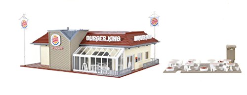 Modèle de restaurant Burger King Vollmer HO pour maquette ferroviaire