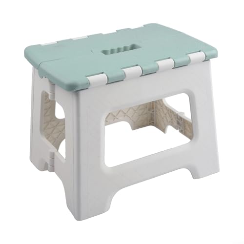 Bärbar hopfällbar pall, halkfri och ergonomisk för hem, kontor och utomhusaktiviteter (grön)