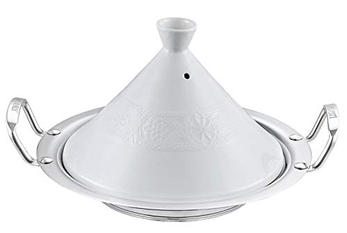 Traditionelle marokkanische Tajine / Tajine aus Keramik mit Edelstahlboden – Ø 30 cm