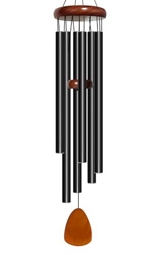 Bursvik Wind Chime for Outside Deep Tone, 42 inch Large Wind Chimes, 6 Heavy Duty Tubes Aluminium Metal Extra Large Wind Chimes, Decoration for Garden, Patio, Yard, Gift for Mother's Day(Waterdrop)