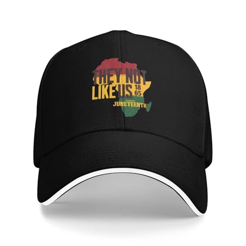 QXGZBDAX Juneteenth Hat 1865 Celebrate African American Freedom Baseball Cap Black History Unisex Trucker Hats Black