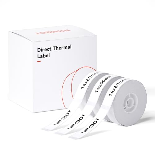 NIIMBOT ���x���V�[���y3���[���zD110/D11/D101���x�����[�J�[�Ή� JADENS�Ή� �������M���[���� ���M���x���v�����^�[ ����p�� ���S�� �ϐ� ������� �������� ���[ �l�D 110������/�� 14x60mm�i���j