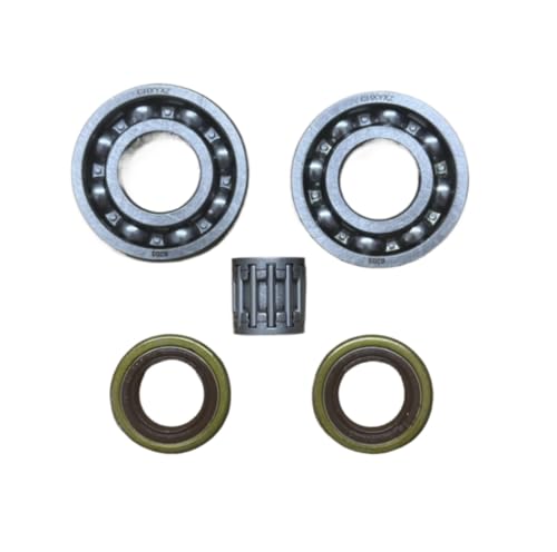 Paraolio con cuscinetto a sfera della biella dell'albero motore 503993404 compatibile con la motosega 385 390 390XP CS2186 CS2188(Bearing Seal)