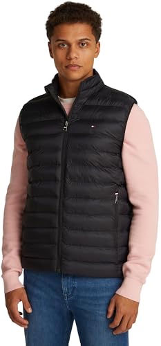 Tommy Hilfiger Core Packable Recycled Vestmw0Mw39989 Chaleco, Black (Black), L para Hombre
