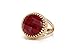 Dazzling Round Garnet Sterling Silver Ring – Striking Gemstone Birthstone Jewelry for Women – Fashion, Engagement & Anniversary Design – All Sizes Available