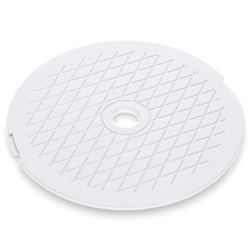 Amapool Basics Skimmer Deckel Ersatzdeckel 19,5cm I Pool Skimmerdeckel I Ersatzdeckel für Standardskimmer I Skimmerabdeckung rund I Skimmerplatte für Einbauskimmer Cover