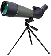 Monoculaire zoom telescoop 20-60 x 80, IPX6 waterdicht HD astronomie telescoop met adapter en statief ...