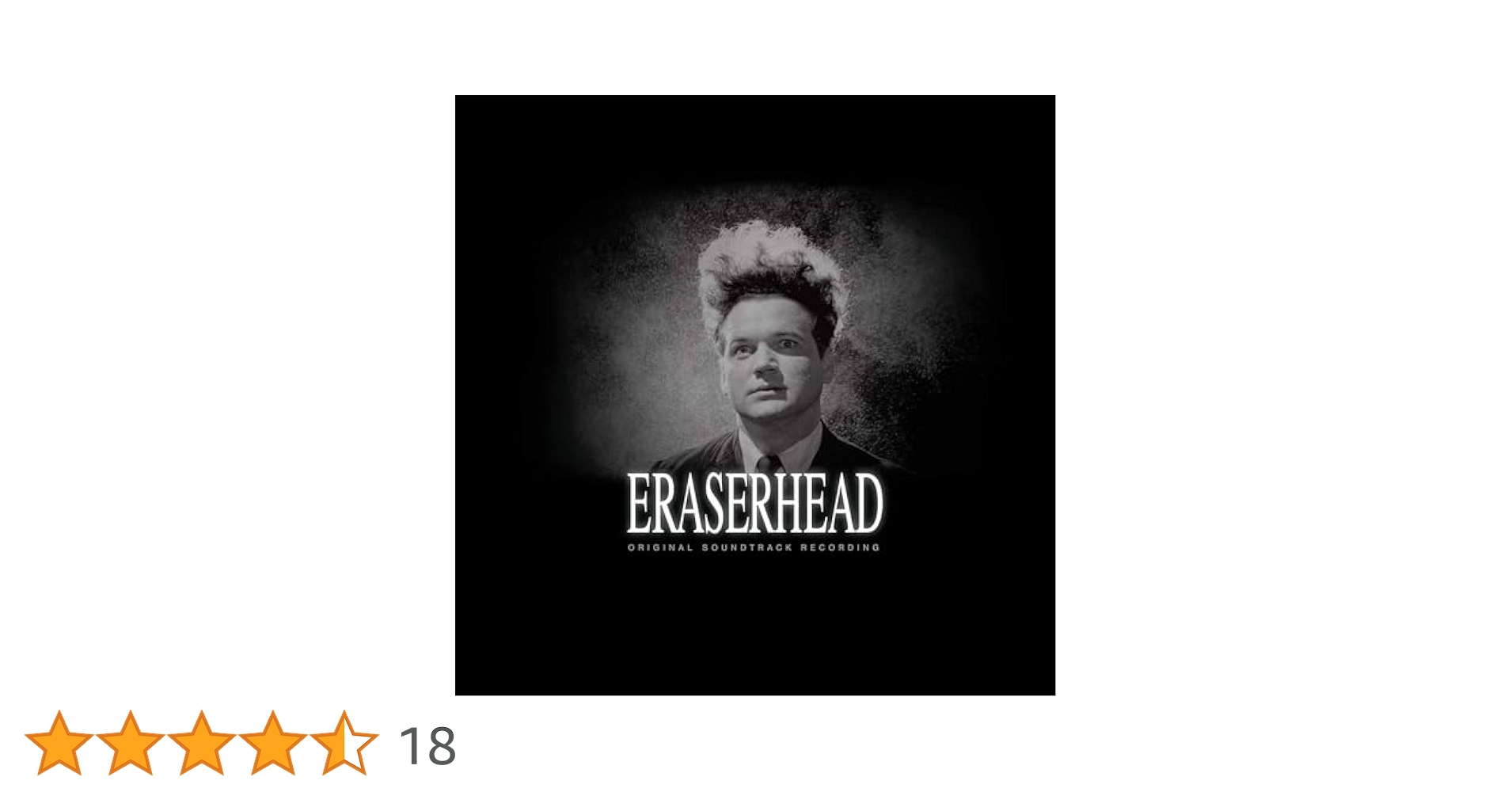 洋楽 Eraserhead Original Soundtrack Eraserhead : David Lynch & Alan Splet, David Lynch & Alan