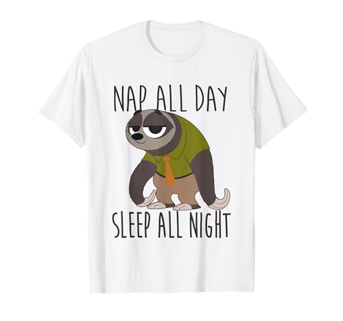 Disney Zootopia Flash Nap All Day Sleep All Night Vintage T-Shirt